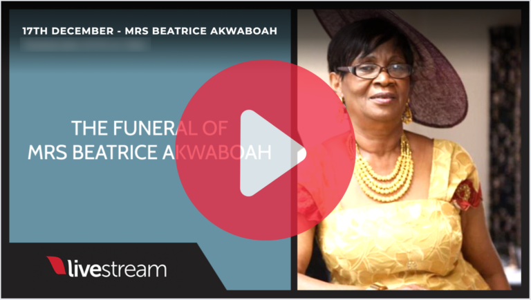 Honouring Mrs Beatrice Akwaboah